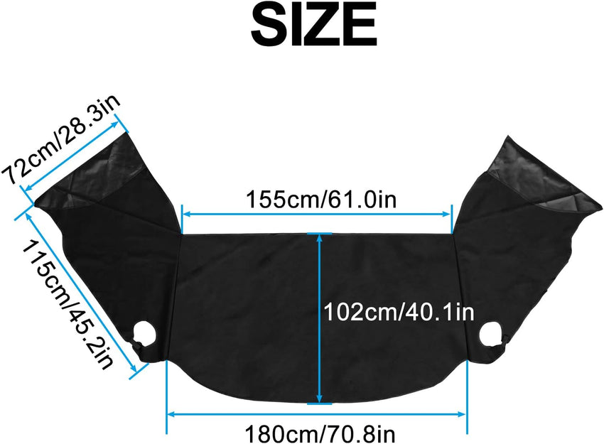 Windscreen Cover Frost Snow Sunshade Screen for VW T6 Van â Black