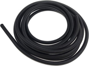 Black 5M Length Flexible Corrugated Bellow Conduit Protective Tube Pipe Hose Sleeve for Carï¼Garden,Office Electric Wiring 7mm*10mm â¦