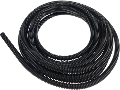 Black 5M Length Flexible Corrugated Bellow Conduit Protective Tube Pipe Hose Sleeve for Carï¼Garden,Office Electric Wiring 7mm*10mm â¦