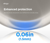 elago Liquid Hybrid Case Compatible with AirPods Pro 3 Case Cover - Triple Layer Protection, Strap Included, Wireless Charging, Shock Resistant (Stone)