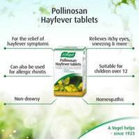 A.Vogel Pollinosan Hayfever Tablets | Non Drowsy | Hayfever Relief - Itchy Eyes, Nose & Throat | 120 Tablets