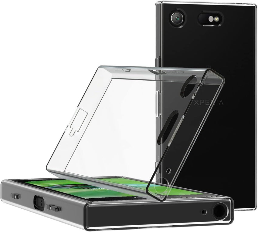 MaiJin Case for Sony Xperia XZ1 Compact (4.6 inch) Soft TPU Rubber Gel Bumper Transparent Back Cover