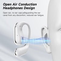 Ultra Open Ear Earbuds - Bone Conduction Headphones Wireless Bluetooth, Waterproof Deep Bass Earphones for Fitness and Running, Secure Fit for Small Ears, Sweat-Resistant for Workouts