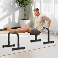 RELIFE Dip Station Adjustable Height Calisthenics Bar â Black