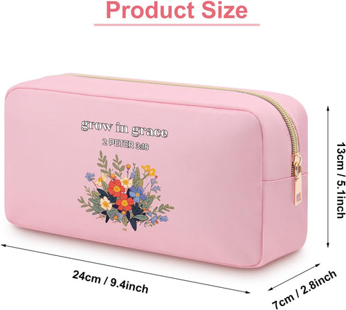 Christian Cosmetic Makeup Bag Oxford Cloth Travel Pouch Religious Gift