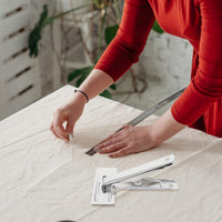 Tofficu Fabric Clips Clamps for Sewing and Tailoring Adjustable Stainless Steel Cloth Tool - Perfect for Quilting and Dressmaking 20X12X9Cm
