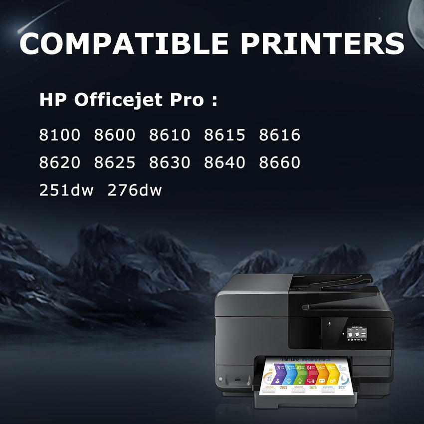 DOUBLE D 950XL 951XL Ink Cartridges READ CONDITION NOTES. Replacement for HP 950 951 950XL 951XL Combo Pack Compatible for HP Officejet Pro 8600 8610 8620 8100 8615 8625 8630 8640 251dw 276dw (9 Pack)