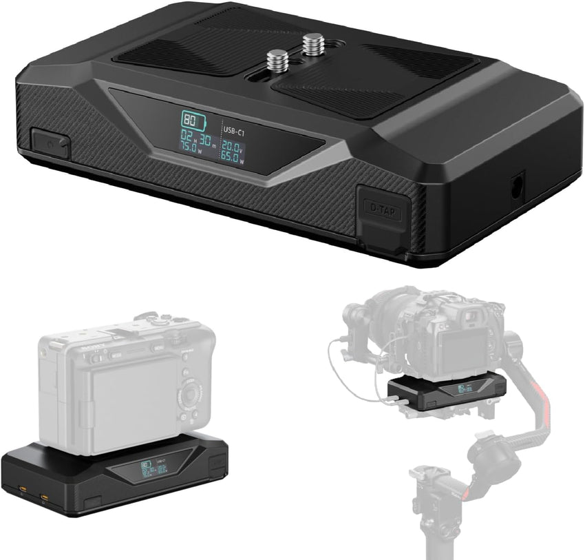SMALLRIG Base Battery CB75 73.8Wh 65W USB-C Power Bank Dual D-Tap 5-Port 73.8Wh