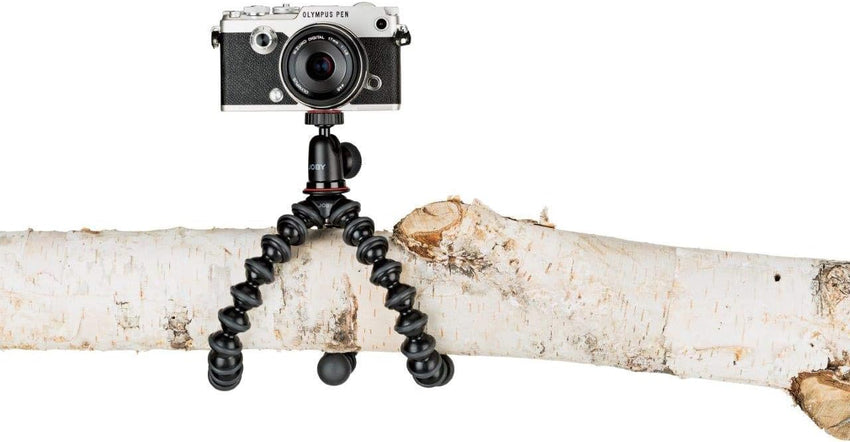 JOBY Vert 3K, L-Bracket for Photos and Videos, Combinable with GorillaPod 3K Kit, Table Tripod for Mirrorless and CSC Cameras, Vlogging Camera, YouTuber and Tik Toker Content Creation , Red
