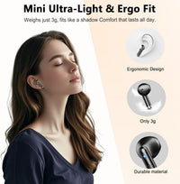 Wireless Earbuds, Bluetooth 5.4 Headphones NEW Wireless Headphones with 4 ENC Mic, 56H Bluetooth Earphones in Ear Noise Cancelling Deep Bass, Mini Ear Buds Bluetooth Earbuds IP7 Waterproof LED Display
