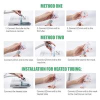 CPAP Inline Filters 8-Pack Universal Fit for CPAP Machines 22/25mm Tubes â Individually Packed