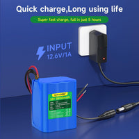 CITYORK 12V DC 5600mAh Rechargeable Lithium Ion Portable Battery Pack for CCTV cameras, camcorders, MP3 players, LED strip lights
