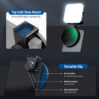 NEEWER 67mm Magnetic CPL Filter, Circular Polarizing Filter with Cold Shoe Camera Lens Clip, Photography Accessories Compatible with Samsung Galaxy Android