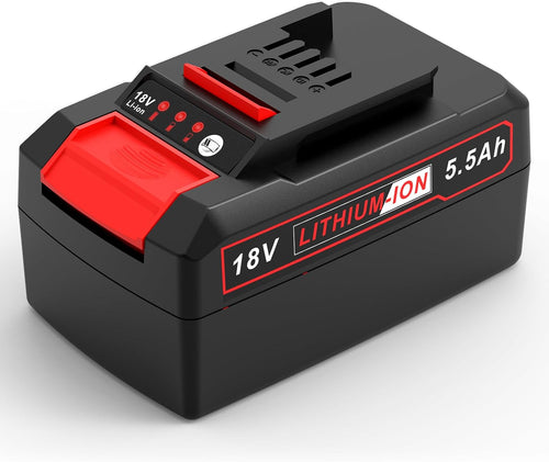 ASUNCELL 18V 5500mAh tool battery battery replacement for Power X-Change battery compatible with all 18V tools Li-Ion battery with LED display for battery