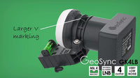 Universal Quad LNB 4-Output Satellite Dish FTA Freesat SKY HD with Bracket â Grey