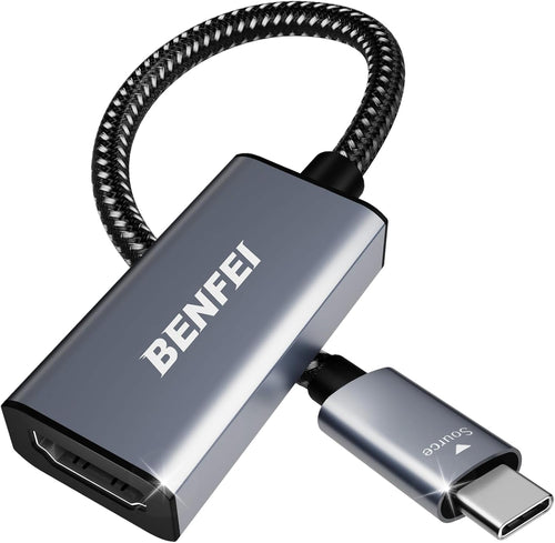 USB C to HDMI Adapter, BENFEI USB Type-C to HDMI Adapter [Thunderbolt 3/4 Compatible] with iPhone 15 series, MacBook Pro/Air 2023, iPad Pro, iMac, S23, XPS 17, Surface Book 3 and More