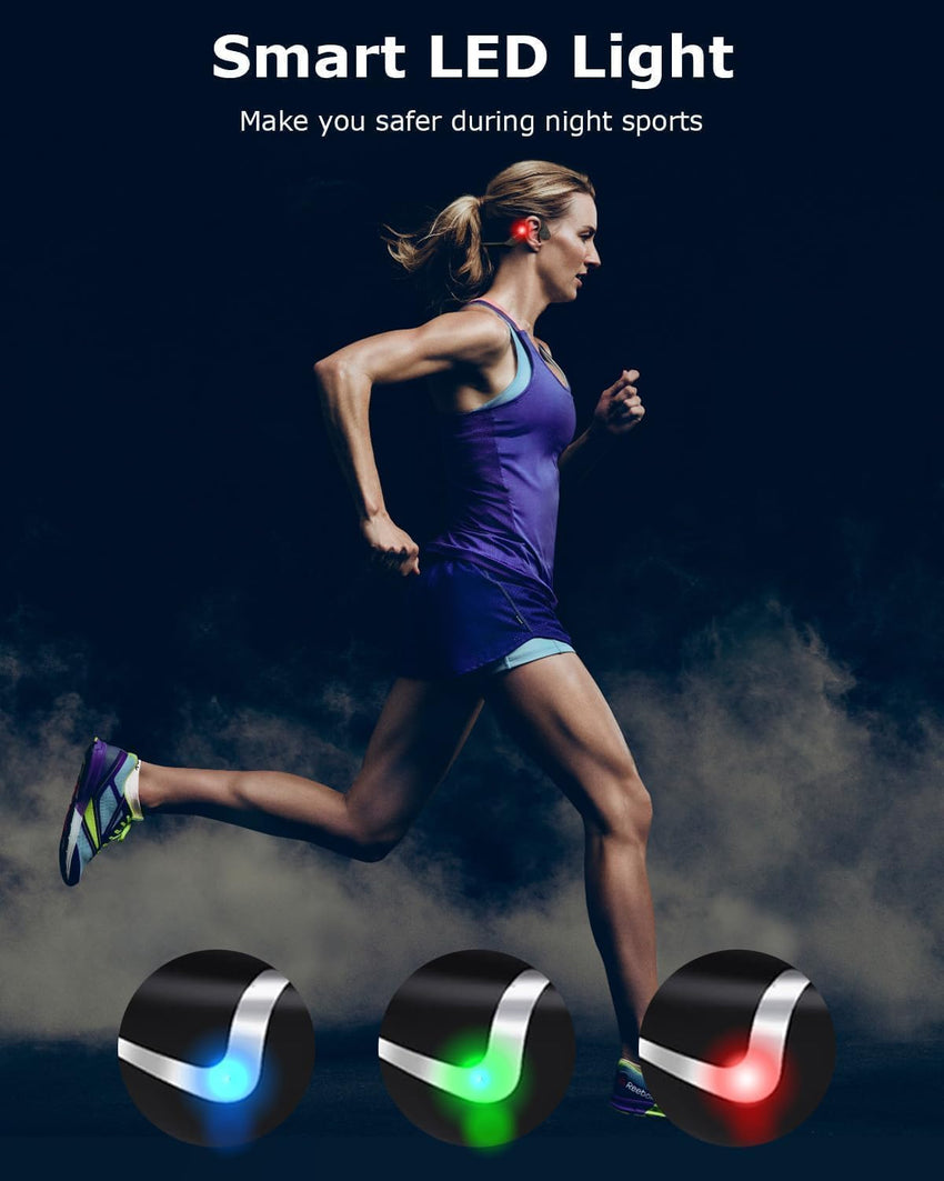 Monodeal Bone Conduction Headphones, Bluetooth 5.3 Open Ear Headphones, running headphones IP67 Waterproof Wireless Sports for Runners, Cycling, Hiking