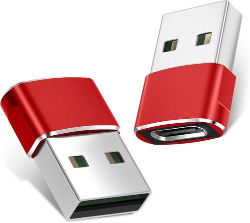 Basesailor USB to USB C Adapter 2Pack,Type C Female to A Male Cable Connector for Apple iWatch 10 SE,iPhone 17 16 15 14 13 Pro Max Plus,Airpods,iPad 8th 9th Air 4th 5th Mini 6th Gen,Google Pixel 9 8 7