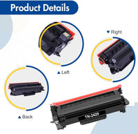 TN2420 Toner Cartridge for Brother HL-L2350DW Toner TN-2420 TN2410 TN-2410 MFC-L2710DW MFC-L2710DN HL L2350DW HL-L2310D DCP-L2530DW MFC-L2750DW DCP-L2510D MFC-L2730DW DCP-L2550DN HL-L2375DW Ink 2-Pack