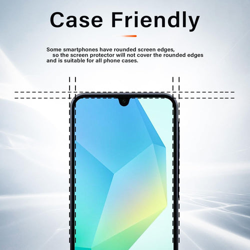 XINYEXIN [2-Pack Screen Protector for Samsung Galaxy A07, + Camera Lens Protector, Tempered Glass, 9H Hardness, Anti-Fingerprint, HD Clear, Easy Installation