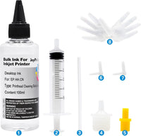 JoyPrinting Printhead Cleaner Kit for Inkjet Printers Printer Nozzle Cleaning Kit Compatible for All Print Head of Printers Epson/HP/Canon/Brother/Lexmark/Kodak/Samsung 100ml 10ml Premium Syringe 1PK