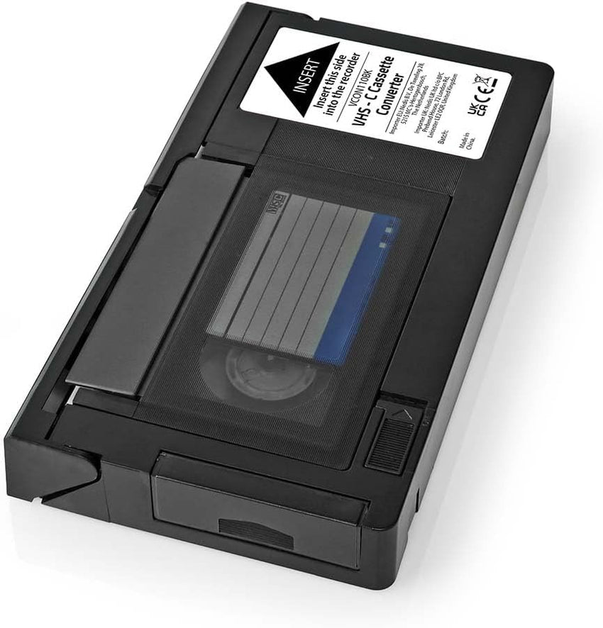 Nedis VHS Converter - Conversion: VHS-C to VHS - Plug and Play - Black