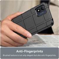 SEAHAI Case for Motorola Moto E13, Army Case Silicone Phone Case Rubber Cover Shockproof Heavy Duty Protection Ultra Thin Cover - Black