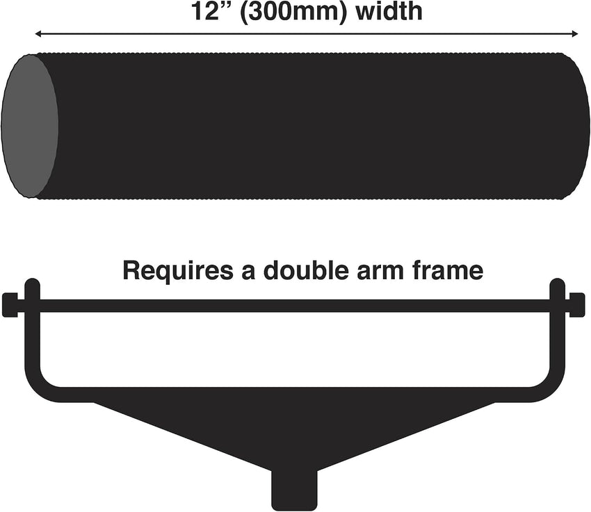 ProDec Masonry Roller Extra Long Pile 12in x 1.75in â 12in