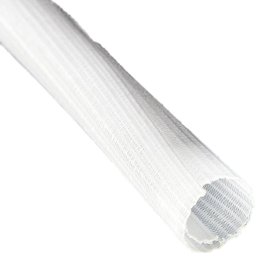 EzySup cable tidy tube,13mm-3m,braided cable management sleeve,wire protector from pets for TV,PC,computer and desk,heat resistant,White