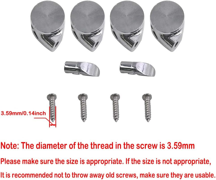 AI0001100R Compatible with Roca Giralda DAMA Senso Hall Soft Close Toilet Seat Hinge Metal End Caps Only