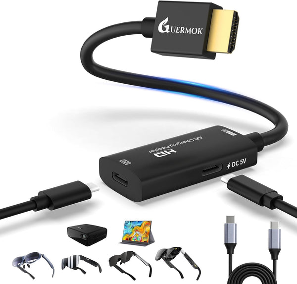 AR Glasses HDMI to USB-C Display Adapter 4.9ft 4K@60Hz Play and Charge
