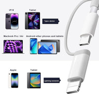SD Card Reader for iPhone iPad,SD card to usb c Adapter for MicroSD,2 in 1