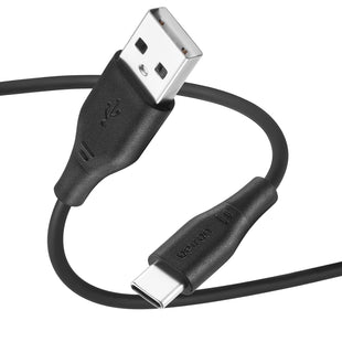 Betron USB C Charger Cable, 2 Metre, 3.1A, Fast, Compatible with iPhone, Samsung (Black)