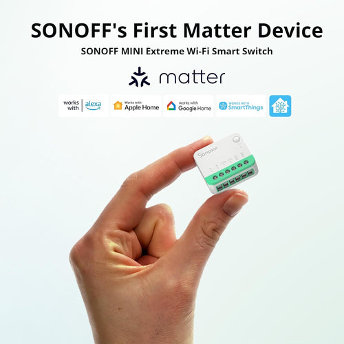 SONOFF Matter Smart Switchï¼Wifi Mini DIY Moduleï¼works with Alexa/Google Homeï¼Neutral Required