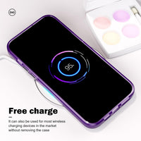 SharkProten Case for iPhone 13 Pro Mobile Phone Case Cover TPU PC Slim Shockproof Anti-Scratch Transparent Cell Phone Case for Girls Women Case Purple