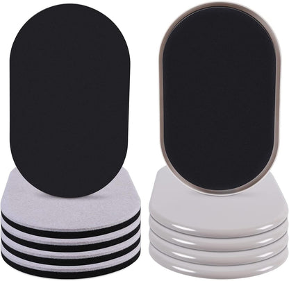 8 Pack Reusable Furniture Movers Sliders for Carpet and Hardwood Floors â Beige