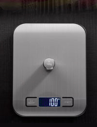 Digital Kitchen Scales 11 lb Backlit LCD Tare Touch Buttons 5 units duracell batteries