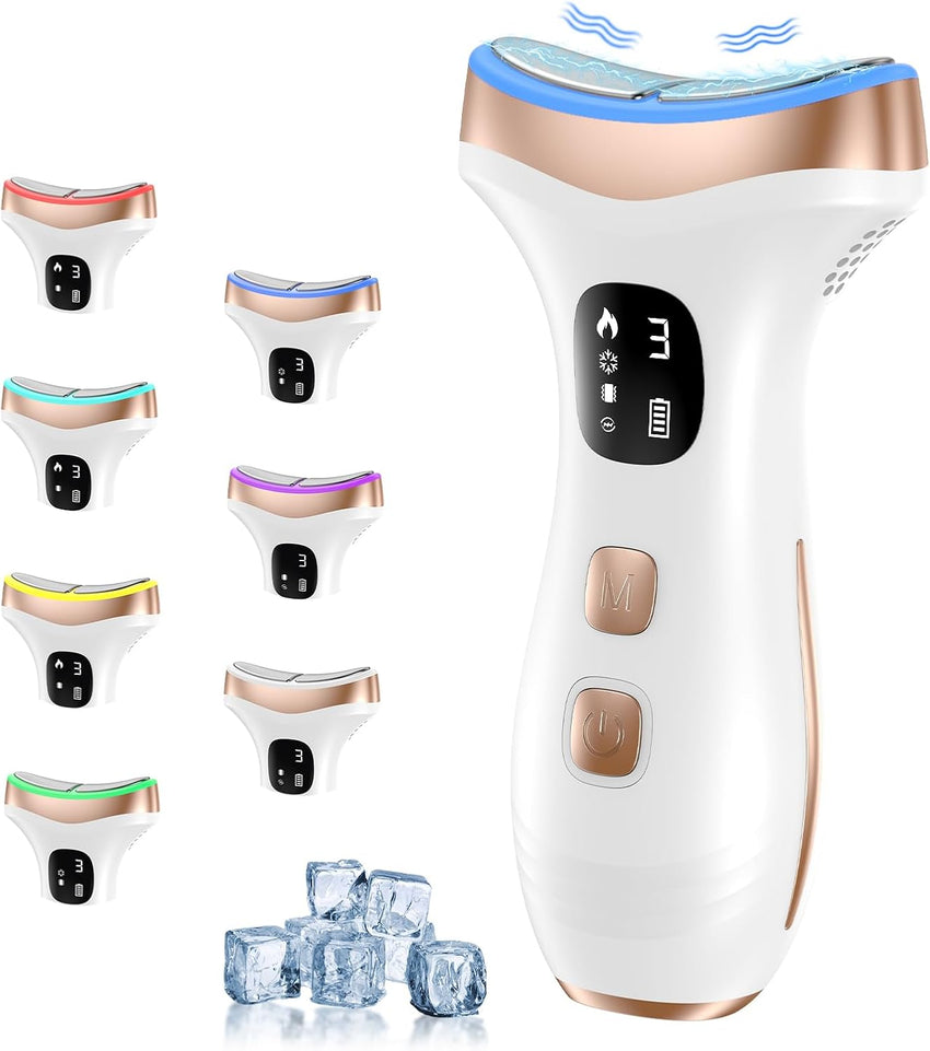EMS Facial Massager 7-in-1 Heat & Cold 45Â°C/15Â°C 7 LED Modes Anti-Age â Pink
