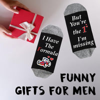 Funny Novelty Socks for Men Cotton Gift Pack Ã¢ÂÂ Red M