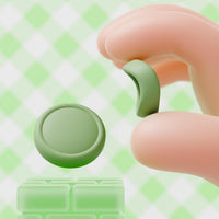 PlayVital Thumb Grips for Nintendo Switch 2, 4-Pack Silicone Joystick Caps for Joycon 2, Cute Accessories Comfort Thumbstick Grip Covers - Matcha Green