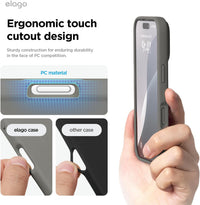 elago Compatible with iPhone 16 Pro Case, Premium Liquid Silicone Case, Full Body Protective Cover, Shockproof, Slim Phone Case, Anti-Scratch Soft Microfiber Lining, 6.3 inch (Medium Grey)