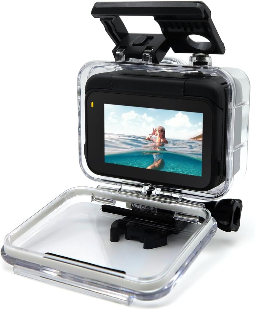 SHOOT Waterproof Housing Case for Insta 360 Ace Pro 1 | Diving Protective Underwater Shell with Quick Release Bracket & Thumbscrew Accessories