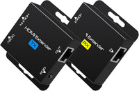 HDMI Extender Over Ethernet Cat5e/6 200ft Transmitter Receiver 1080p@60Hz PoC
