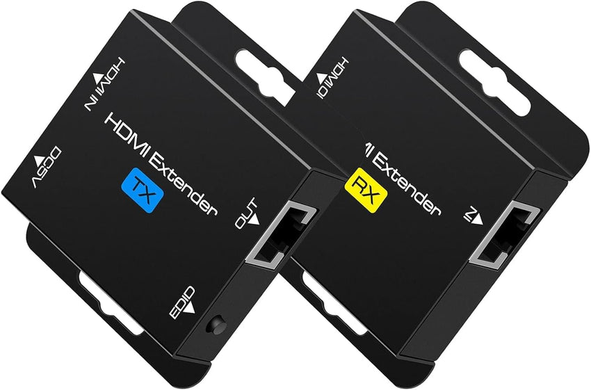 HDMI Extender Over Ethernet Cat5e/6 200ft Transmitter Receiver 1080p@60Hz PoC
