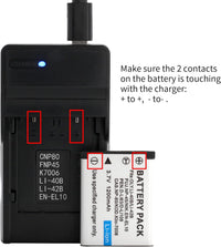Norifon NP-45 USB Charger for Fujifilm FinePix JX250, JX400, J38, J10, J20, JX520, JX580, JX300, JX680, JX370, JV200, JV100, JZ250, JZ100, JZ300, T550, T200, T350, T310, XP60 Camera and More