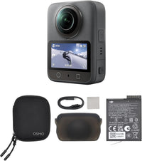 DJI Osmo 360 Standard Combo, 360 Camera With 1-Inch 360^0 Imaging, Native 8K 360^0 Video, 4K/120fps & 170^0 Boost Video, 120MP 360^0 Photo, 100-Min 8K Recording, Waterproof, Action Camera for Sports, Vlog