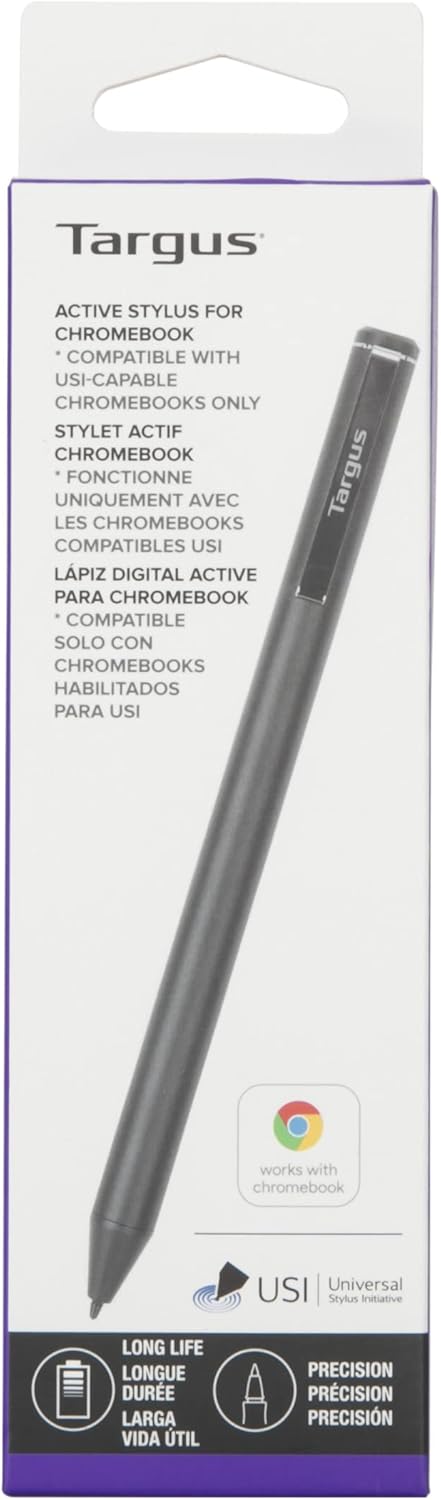 Active Stylus for Chromebook with Precision Tip for Drawing & Writing â Black
