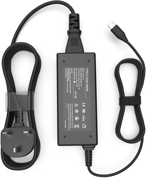 Universal Byprlvps 45W Chromebook Charger Type-C Compatible with Acer,Lenovo,Hp Chromebook Charger,Asus,Samsung,Google,Dell Laptop USB C Fast Charging Power Adapter UK Replacement