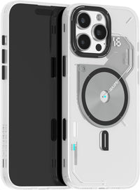 Aulumu A16 for iPhone 16 Pro Magnetic Thermal Case | IMD Technology | Compatible with Magsafe | Translucent Gray