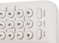 Cocoarm Corded Landline Phone, ABS Material, Wall/Table Mount, No Battery Required, UK Telephone Line (White)